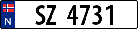 Trailer License Plate